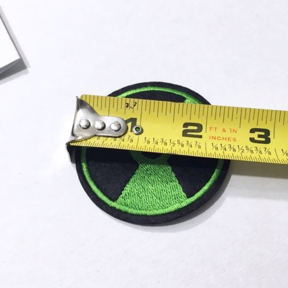 NEW RADIOACTIVE LOGO  IRON ON PATCHES (3-PACK) - Picture 4 of 4